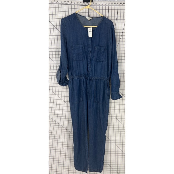 Ann Taylor loft linen Lyocell blend jumpsuit S